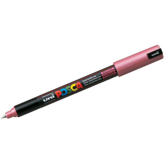 Перманентен, ултра фин маркер Uni Posca - PC-1MR, 0.7 mm, червен металик | Маркери и тънкописци