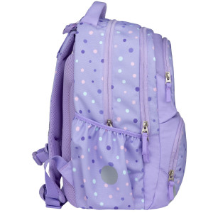 Раница с магнитни значки Belmil - Purple Dots