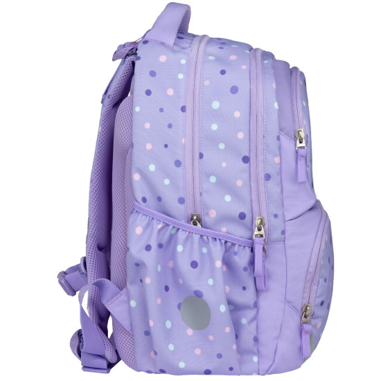 Раница с магнитни значки Belmil - Purple Dots | Belmil