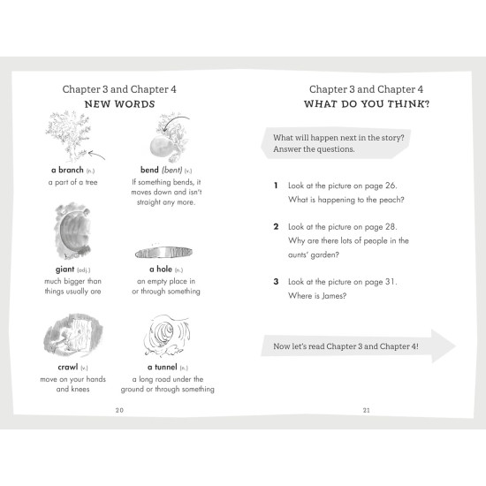 Roald Dahl James and the Giant Peach - Penguin Readers Level 3, A2 | Роалд Дал