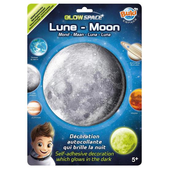 Светеща в тъмното планета Buki Space - Луна | Игри и играчки