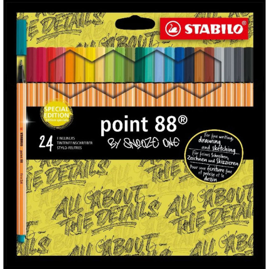 Тънкописци Stabilo Point 88 - Snooze, 24 цвята | Изкуство и художествени материали