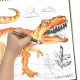 Творческа книга с шаблони и стикери DinosArt - Динозаври | Творчески комплекти