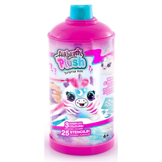 Творчески комплект Canal Toys Airbrush plush - Мини плюшена играчка за оцветяване, 1 брой, асортимент | Игри и играчки