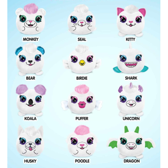 Творчески комплект Canal Toys Airbrush plush - Мини плюшена играчка за оцветяване, 1 брой, асортимент | Игри и играчки
