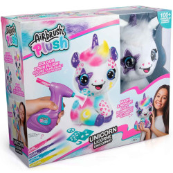 Творчески комплект Canal Toys Airbrush plush - Плюшена играчка за оцветяване, Сладък еднорог