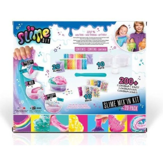 Творчески комплект Canal Toys - So Slime, Направи си слайм, 20 цвята | Игри и играчки