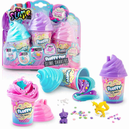 Творчески комплект Canal Toys - So Slime, Пухкав слайм шейкър, 3 цвята | Игри и играчки
