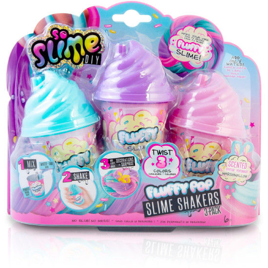 Творчески комплект Canal Toys - So Slime, Пухкав слайм шейкър, 3 цвята | Игри и играчки