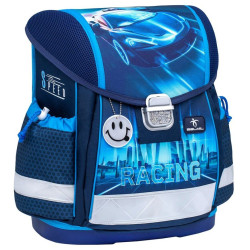 Ученическа раница-кутия Belmil Classic - Racing Blue Neon, 2 отделения, 19 l