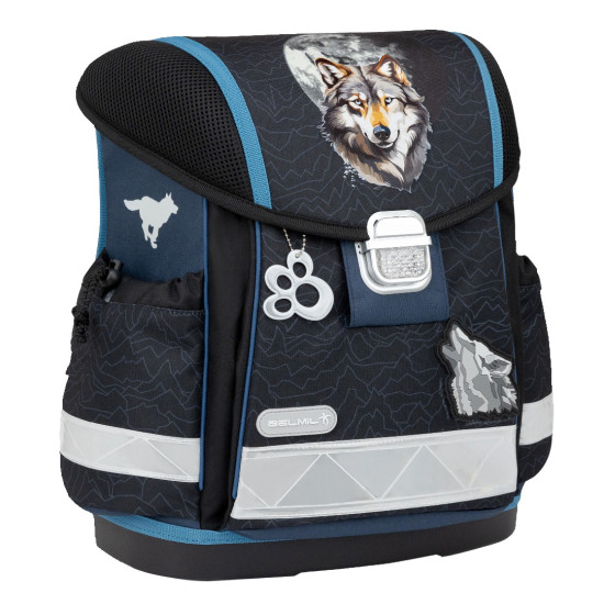 Ученическа раница-кутия Belmil Classic - Wolves Pack, 1 отделение | Belmil