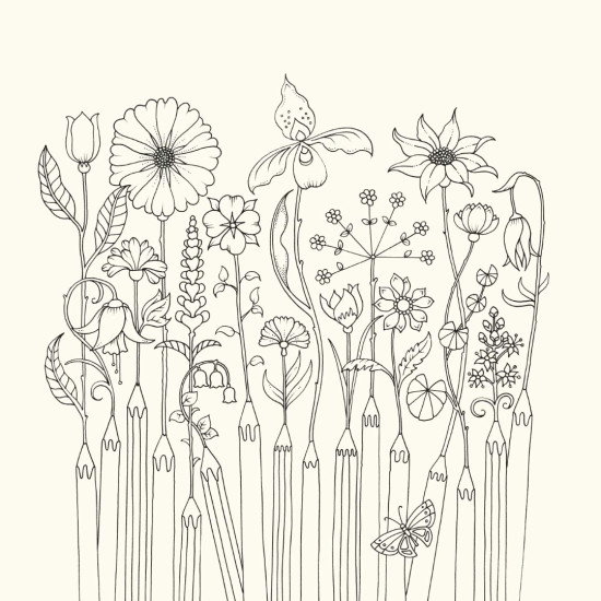 World of Flowers: A Colouring Book and Floral Adventure | Джохана Басфорд