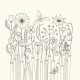 World of Flowers: A Colouring Book and Floral Adventure | Джохана Басфорд