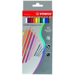 Акварелни моливи Stabilo Aquacolor – 12 цвята Акварелни моливи Stabilo Aquacolor – 12 цвята
