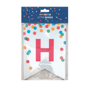 Гирлянд с надпис Happy Birthday - Панделка - 3.5 м - Флагове - 20 х 15 см