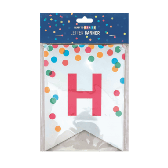 Гирлянд с надпис Happy Birthday - Панделка - 3.5 м - Флагове - 20 х 15 см