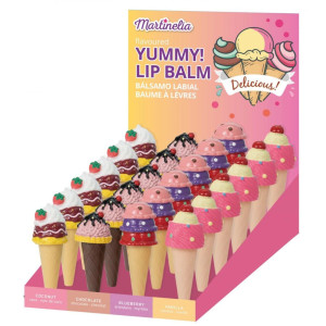 Балсам за устни Martinelia - Yummy, Вкусен сладолед, асортимент, 3.5 g