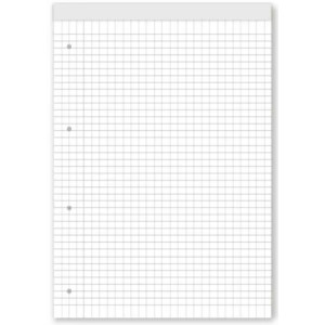 Блокнот Black&White - А4, 50 листа, карирани