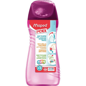Бутилка за вода Maped Origin - Розова, 430 ml