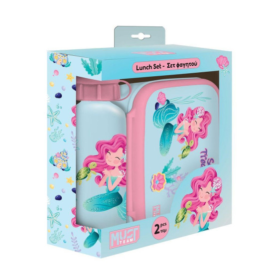 Комплект кутия за храна и бутилка Love Treasure Комплект кутия за храна и бутилка Love Treasure