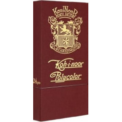 Комплект цветни моливи Koh-I-Noor Retro, 24 цвята  Комплект цветни моливи Koh-I-Noor Retro, 24 цвята
