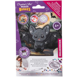Комплект за диамантена бродерия, Craft Buddy, Crystal Art Buddies, Прилеп, 7 части Комплект за диамантена бродерия, Craft Buddy, Crystal Art Buddies, Прилеп, 7 части