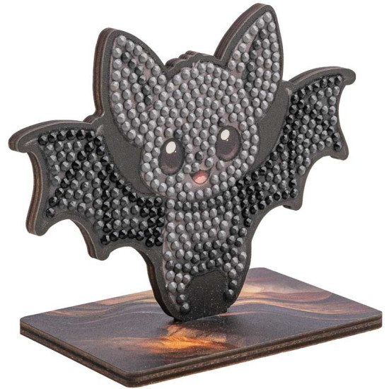Комплект за диамантена бродерия, Craft Buddy, Crystal Art Buddies, Прилеп, 7 части Комплект за диамантена бродерия, Craft Buddy, Crystal Art Buddies, Прилеп, 7 части