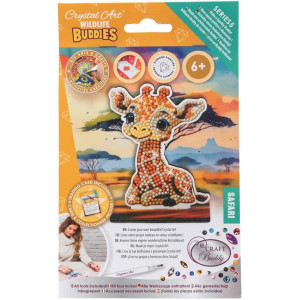 Комплект за диамантена бродерия, Craft Buddy, Crystal Art Buddies, Жираф, 7 части