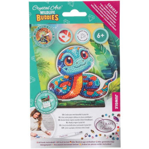 Комплект за диамантена бродерия, Craft Buddy, Crystal Art Buddies, Змия, 7 части