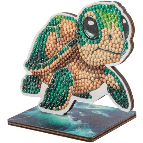 Комплект за диамантена бродерия, Craft Buddy, Crystal Art Buddies, Костенурка, 7 части Комплект за диамантена бродерия, Craft Buddy, Crystal Art Buddies, Костенурка, 7 части