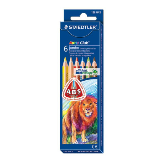 Цветни моливи Staedtler, 6 цвята