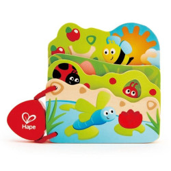 Дървена книжка Hape - Насекоми Дървена книжка Hape - Насекоми