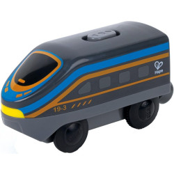 Детска играчка HaPe International - Междуградски локомотив с батерия, черен Детска играчка HaPe International - Междуградски локомотив с батерия, черен