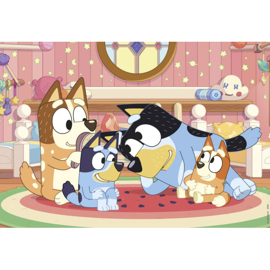 Детски дървен пъзел Educa от 2 x 16 части - Блуи