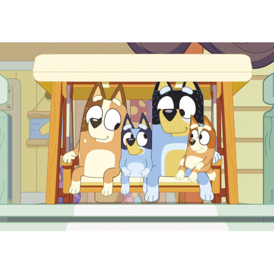 Детски дървен пъзел Educa от 2 x 16 части - Блуи