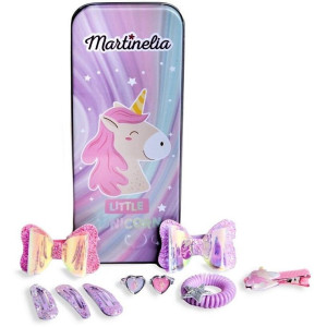 Детски комплект аксесоари за коса Martinelia - Little Unicorn, 10 части