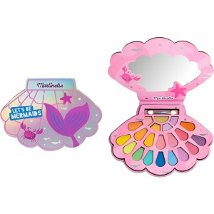 Детски козметичен комплект Martinelia Let's Be Mermaids - Палитра със сенки за очи, 21 цвята, асортимент
