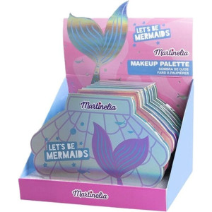 Детски козметичен комплект Martinelia Let's Be Mermaids - Палитра със сенки за очи, 21 цвята, асортимент