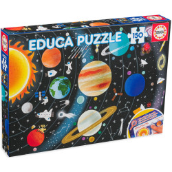 Детски пъзел Educa от 150 части - Слънчева система Детски пъзел Educa от 150 части - Слънчева система