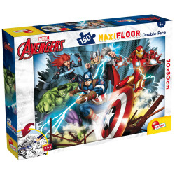 Двулицев пъзел Lisciani за оцветяване от 150 части - Отмъстителите