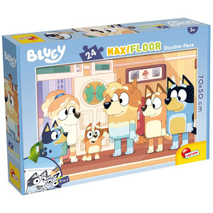 Двулицев пъзел Lisciani за оцветяване от 24 части - Блуи