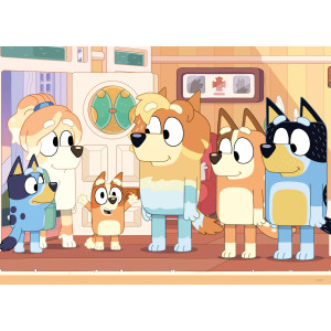 Двулицев пъзел Lisciani за оцветяване от 24 части - Блуи