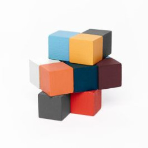 Еластичен куб - дървен пъзел