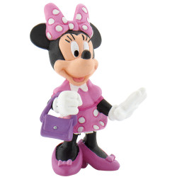 Фигурка Bullyland Mickey Mouse & Friends - Мини Маус, с чантичка