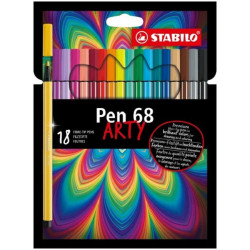 Флумастери Stabilo Arty - Pen 68, 18 цвята Флумастери Stabilo Arty - Pen 68, 18 цвята