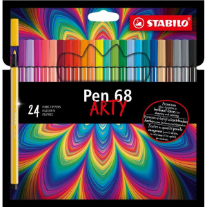 Флумастери Stabilo Arty - Pen 68, 24 цвята
