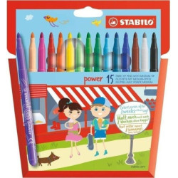 Флумастери Stabilo Power - 15 цвята Флумастери Stabilo Power - 15 цвята