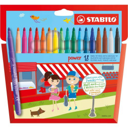 Флумастери Stabilo Power - 18 цвята Флумастери Stabilo Power - 18 цвята