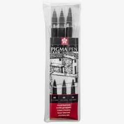Маркери Sakura Pigma Black 3 броя Маркери Sakura Pigma Black 3 броя