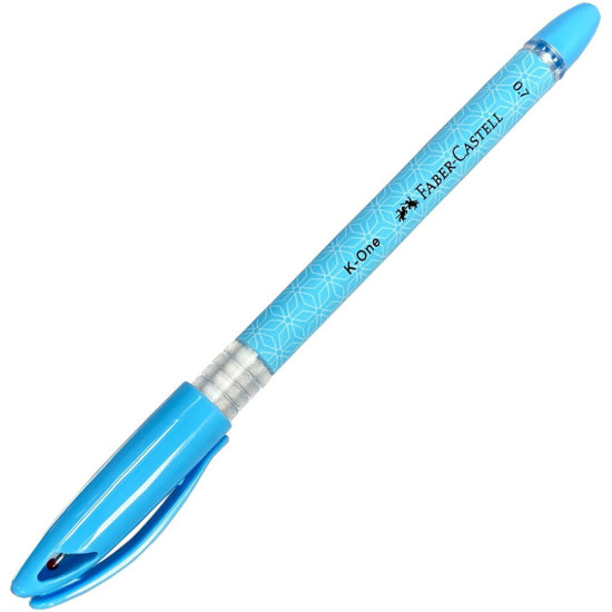 Химикалка Faber-Castell K-One - 0.7 mm, синя